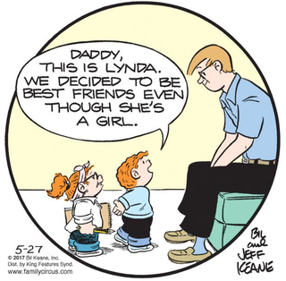 Illustration for article titled Lynda Barry wins lifetime achievement award, gets immortalized in Family Circus